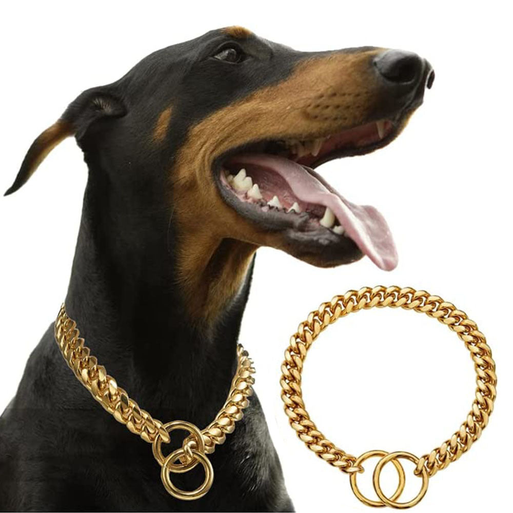 Luxury Cuban Link in yellow gold finish - Royal Pet Boutique