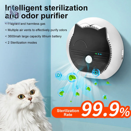 Cat Litter Deodorizer Smart Pet Smell Eliminator Reduce Litter Dust Electric Odor Remover Air Purifier Freshener For Pets Toilet - Royal Pet Boutique