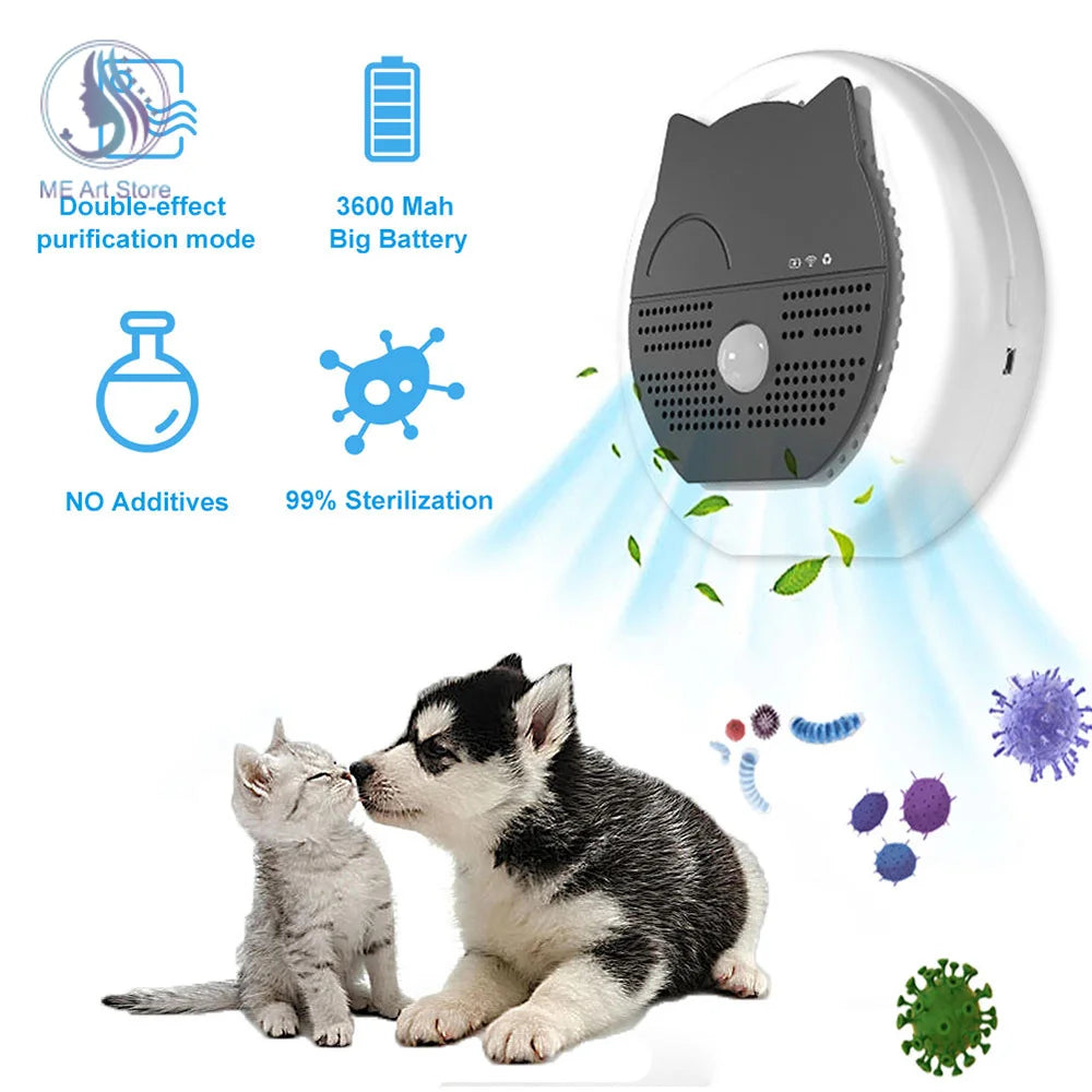 Cat Litter Deodorizer Smart Pet Smell Eliminator Reduce Litter Dust Electric Odor Remover Air Purifier Freshener For Pets Toilet - Royal Pet Boutique